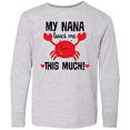 thumbnail image 3 of Inktastic Nana Loves Me Grandson Gift Long Sleeve Youth T-Shirt, 3 of 5