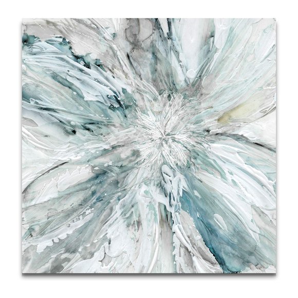 Wexford Home Soft Blossom Burst Gallery Wrapped Canvas Wall Art, 16x16, Multicolor