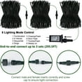 thumbnail image 4 of Sinhoon 300 LED Christmas String Lights, 99FT Outdoor Xmas Decorative Green Wire LED Fairy Lights, 8 Lighting Modes, Waterproof & Connectable for Party Garden Wedding Home Decoration, Warm White, 4 of 8