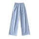 thumbnail image 1 of Pantalones deportivos de secado rápido de pierna recta, pantalones anchos de cintura alta informales finos para mujeres europeas y americanas, 1 of 6