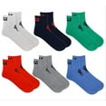 thumbnail image 4 of Polo Ralph Lauren Men s 6-Pack Big Pony Quarter Sock Multi Size One Size, 4 of 6