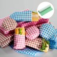 thumbnail image 5 of 100pcs Square Checkered Pattern Wax Paper Sheets 7" x 7", Blue, 5 of 5