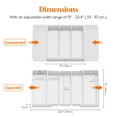 thumbnail image 2 of Organizador de utensilios Lifewit para cajones de cocina, blanco, 2 of 9