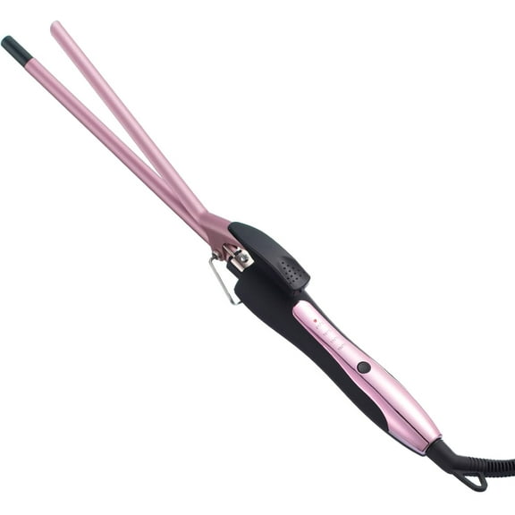 Small Curling Iron 3/8 Inch Barrel, Thin Curling Wand for Short & Long Hair, 9mm Curling Iron Tourmaline Ceramic Barrel Small Tongs with Adjustable Temperature