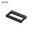 thumbnail image 3 of Uxcell DIP IC Chip Socket Adapter Flat Pin 28P 2.54mm Pitch 15mm IC Socket for PCB Board Chip, 30 Pack, 3 of 6