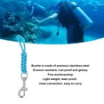 thumbnail image 3 of Cordete de buceo de buceo cordón de primavera de acero inoxidable de acero inoxidable multifuncional con hebilla de metal de liberación rápida para cámaras y luces de buceo ANGGREK  Otros, 3 of 8