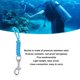 thumbnail image 3 of Cordete de buceo de buceo cordón de primavera de acero inoxidable de acero inoxidable multifuncional con hebilla de metal de liberación rápida para cámaras y luces de buceo ANGGREK  Otros, 3 of 8