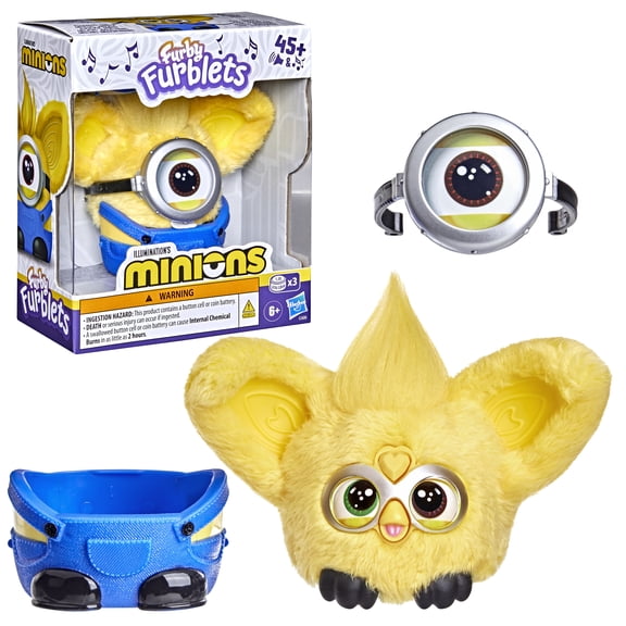 Furby Furblets Minions Electronic Plush, Mini Toys, Ages 6 