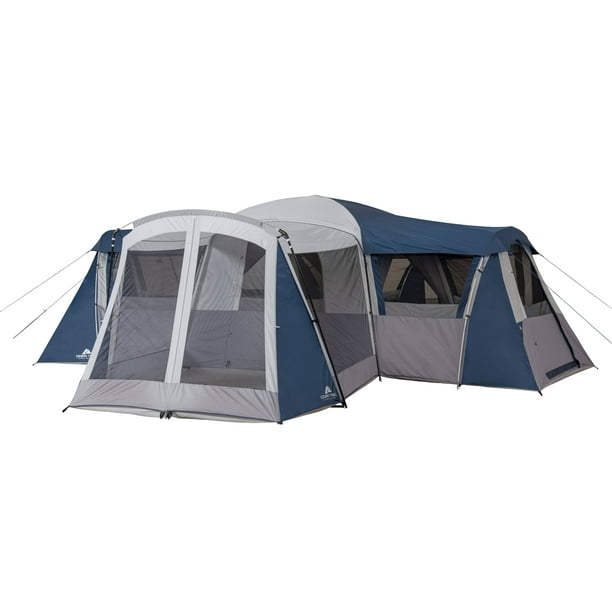 Ozark Creek 20-Person Star Tent, with Screen Room - Walmart.com