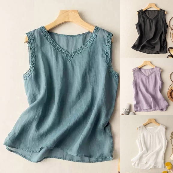 Ichuanyi Women's Spring/Summer Fashion Round-neck Solid Color T-shirt Short Sleeve Blouse