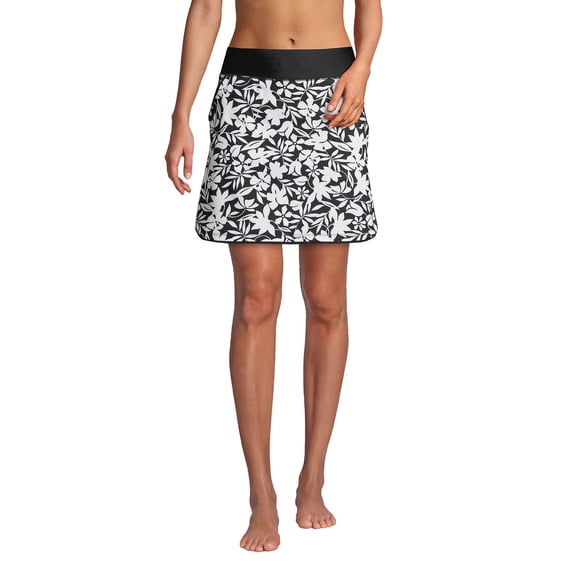 Lands' End Women's Petite Quick Dry Board Skort Swim Skirt