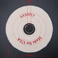 thumbnail image 3 of 3/4/5/6/7/8"Cloth Buffing Wheel Grinder For Wood Metal Jewelry Polishing Tools, 3 of 14