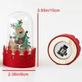thumbnail image 2 of 3pcs Elk Snowball With Glass Cover Santa Claus Snowball Christmas Decoration LED Lighting Wooden Ornament Christmas Gift, 2 of 7