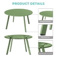 thumbnail image 5 of Grand Patio 28" Round Steel Outdoor Coffee Table, Sage Green, 5 of 13