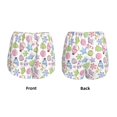 thumbnail image 3 of Cauagu Pastel Christmas Cookies Print Women's 2 in 1 Running Shorts Athletic Workout Gym Yoga Shorts Running Shorts for Women-Small, 3 of 7