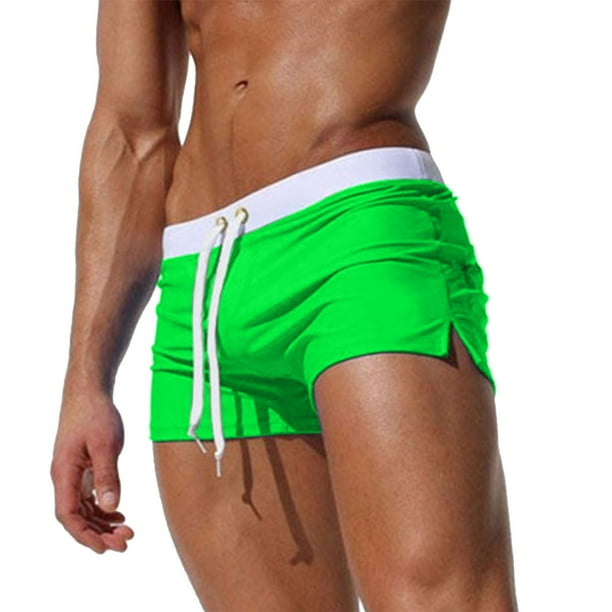 WILLBEST Pantalones Cortos Deportivos para Hombre, de Primavera y Verano, con Bolsillos y Cremallera, A Juego, para Playa, Natación y Deportes.