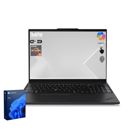 Lenovo ThinkPad E16 Business Laptop, 16" FHD+ Touchscreen, AMD Ryzen 5 7535U, 16GB DDR5, 512GB SSD, Win 11 Pro