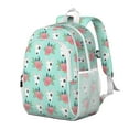 thumbnail image 2 of Bull Terrier Dog and Flower Florals Backpack for School,Cute School Bag,Schoolbag with Adjustable Shoulder Straps & Padded Back,15"x11.42"x5.5", 2 of 6