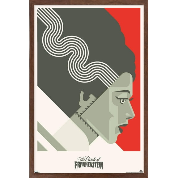The Bride of Frankenstein - Graphic Wall Poster, 14.725" x 22.375" Framed