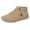 Beige, variant on Mens Soft Suede High Top Ankle Boots Lace Up Flexible Sole Non Slip Outdoor Casual Walking Daily Wear Shoes