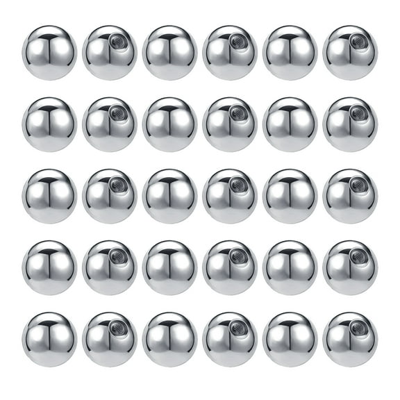 ZS 30-50pcs Replacement Balls 16G Body Piercing Parts for Septum Rings Helix Cartilage Piercing