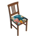 thumbnail image 2 of Lsque Cute Animal Party Printed Square Couch Cushion Covers, Floral Sofa Cushion Covers Replacement, Stretch Couch Covers for Couch-16.9in, 2 of 9