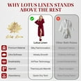 thumbnail image 4 of Lotus Linen Plush Robe for Women - Long Soft Fleece Bathrobe, Wine Red XL/XXL, 4 of 9