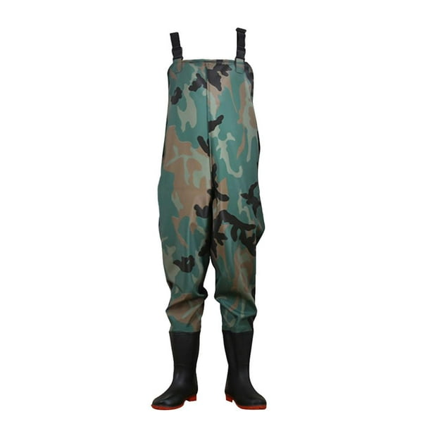 Foot Brehable Fishing Waders,Adjustable Shoulder Strap Hunting Chest Wader  - Durable & Lightweight 41 