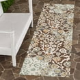 thumbnail image 6 of Addison Rugs Chantille Indoor/Outdoor Traditional Chocolate Machine Washable Runner Rug, 2'3" x 7'6", 6 of 7