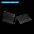 thumbnail image 4 of Uxcell 2.5x3.5" Wall Mount Mini Acrylic Sign Holder, Slanted Display Frame with Tape Adhesive for Office, Clear 6Pcs, 4 of 5