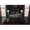 thumbnail image 3 of Gothic Sugar Skull Bed Cover, Duvet or Comforter, Goth Bedding Set, Bedroom, 3 of 7
