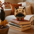 thumbnail image 4 of Vintage Halloween Cat Wooden Block, Primitive Rustic Farmhouse Tabletop Figurine, Tray Desktop Sign, Spooky Wooden Centerpiece Signs for Home Office Halloween Party Decorations(E), 4 of 8