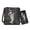 Black-French Bulldog, variant on Wolf Cross Leather Satchel Purse Set for Women Crossbody Purse Satchel Handbag with PU Leather Wallet for Lady, Gift for Women, Brown