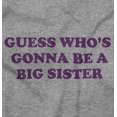 thumbnail image 2 of Guess A Big Sister Older Family Siblings Youth T Shirt Tee Girls Infant Toddler Brisco Brands 18M, 2 of 5