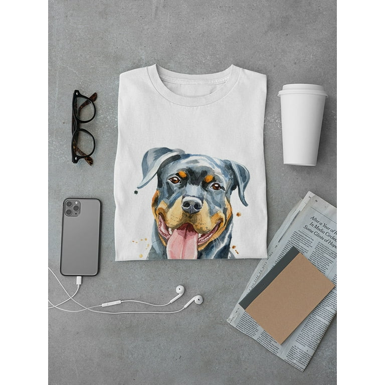 Rottweiler Watercolor T-Shirt Men -Image by Shutterstock