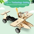 thumbnail image 3 of Kids DIY Assembly Electric Sliding Airplane Model  Student Experiment Toys  Wood DIY Assembly for Boys, 3 of 7