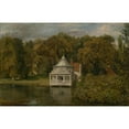 thumbnail image 3 of John Constable 24x17 Black Modern Framed Museum Art Print Titled - The Quarters Behind Alresford Hall, 3 of 5