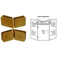 thumbnail image 2 of CRL GCB335ABR Antique Brass 135 Degree Movable Transom Clamp, 2 of 4
