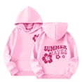 thumbnail image 4 of Wancir Pink Graphic Hoodie For Women 2024 Cute Preppy Sweatshirt Long Sleeve Drawstring Pullover Tops With Pockets 1-14T, 4 of 4