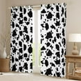 thumbnail image 2 of Castle Fairy Black White Cow Print Curtains Pack of 2 (42x84 Each) for Teens Boys Girls,Farmhouse Animal Curtains Blackout,Vintage Aesthetic Bedroom Curtains,Microfiber Bedroom Decor, 2 of 6