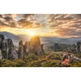thumbnail image 2 of Panorama Meteora Valley Greece Wall Mural Decal Sticker, Wallmonkeys Peel & Stick Vinyl Graphic (18 in W x 12 in H), 2 of 4