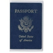 2 Clear Transparent Passport Cover Vinyl Thick