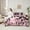 Black Pink, variant on Castle Fairy Animal Axolotl Salamander 7Pcs Bedding Comforter Set for Kids Children,Pink Flower Sakura Queen Bedding Sets Super Cozy,Black Pink Queen Sheet Sets,Breathable Home Decor