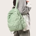 thumbnail image 2 of Mochila GAMLFL de lona verde salvia para mujer, 19 L, estilo retro, 2 of 8