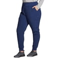 thumbnail image 2 of Dickies Jogger Scrubs For Women Set with V-Neck Top and Drawstring Jogger Scrub Pants, Navy, Small, 2 of 4