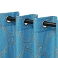 thumbnail image 4 of Superior Semi-Sheer Moroccan Printed Curtain Set of 2, 52" x 96", Aquarius, 4 of 4