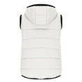 thumbnail image 6 of WMTBSRSW Women's Fashion Puffer Vest Casual Sleeveless Qulted Jackets with Hood and Pockets Lightweight Zip up Padded Parka Waistcoat White Large, 6 of 9