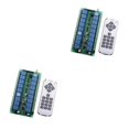 thumbnail image 1 of Kearding DC 12V-24V Transmisor receptor de interruptor de control remoto inalámbrico de 18 canales Tipo 1 Tipo 1 2Conjunto, 1 of 1