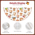 thumbnail image 4 of Daiia Kawaii Shiba Dog Drawing Merry Christmas Tree Skirt , Xmas Large Lace-up Tree Skirt, Santa Snowflakes Rustic Home Decorations New Year Party Farmhouse Decor-36", 4 of 7