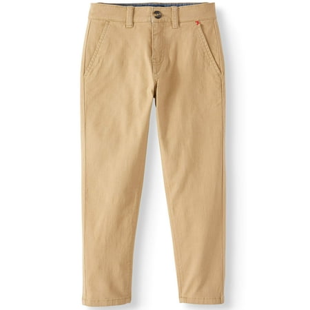 Jachs Stretch Twill Flat Front Chino Pants (Little Boys & Big (Best Chinos For Big Thighs)